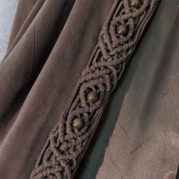 DANA BUCHMAN brown suede jacket - Picture 3 of 4